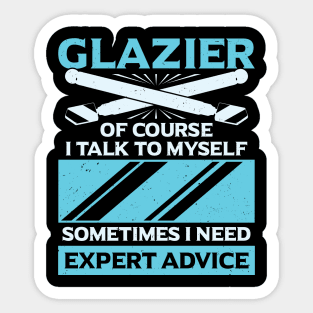 Funny Glazier Window Glass Installer Gift Sticker